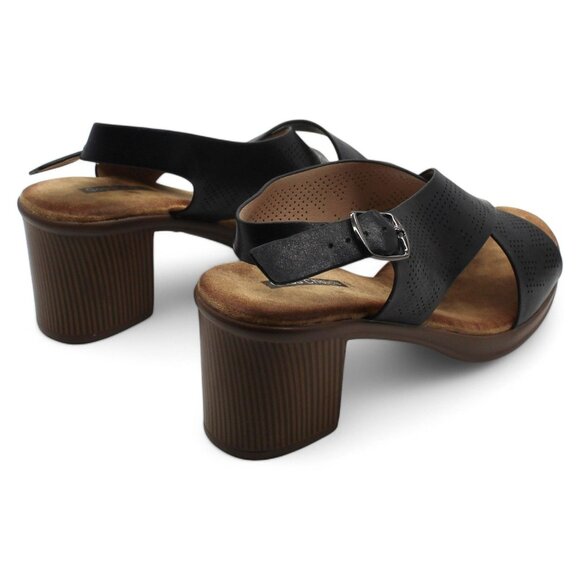 Women S Lala Cross Strap Heeled Sandals - Picture 4 of 7